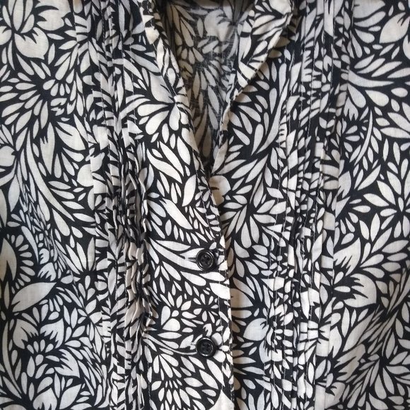 Kim Rogers Floral Button Down Women Top Size L - Picture 3 of 8